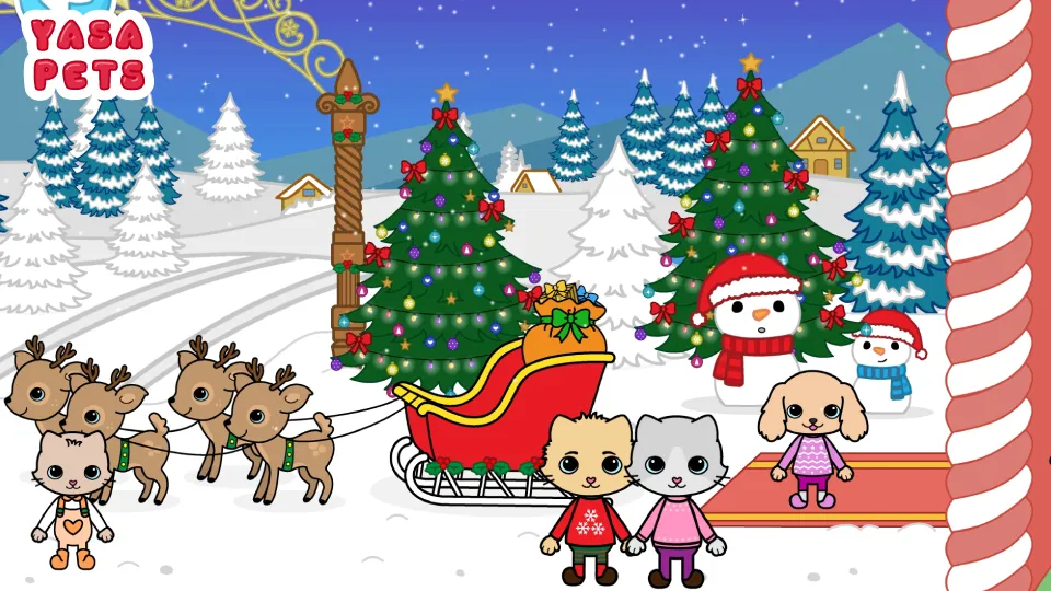 Скачать взломанную Yasa Pets Christmas (Яса Петс Кристмас)  [МОД Бесконечные деньги] — последняя версия apk на Андроид screen 2