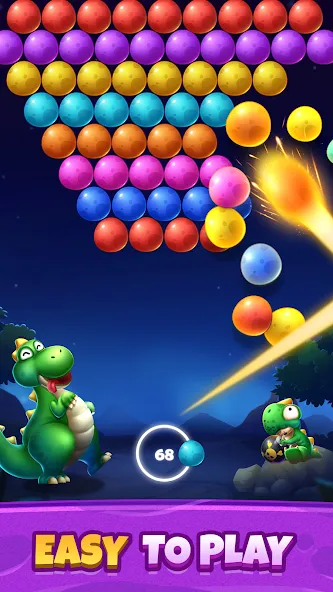 Взломанная Bubble Shooter Primitive Eggs (Бабл Шутер Примитивные Яйца)  [МОД Все открыто] — стабильная версия apk на Андроид screen 4