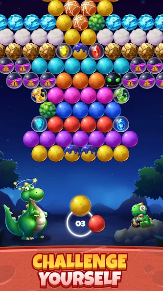 Взломанная Bubble Shooter Primitive Eggs (Бабл Шутер Примитивные Яйца)  [МОД Все открыто] — стабильная версия apk на Андроид screen 5