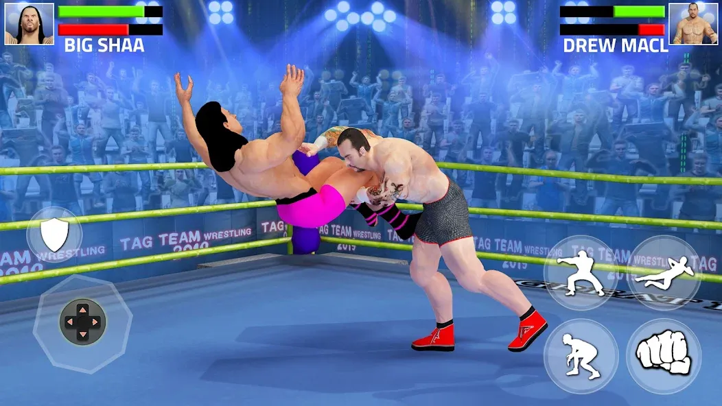 Взломанная Tag Team Wrestling Game (Таг Тим Реслинг Гейм)  [МОД Menu] — последняя версия apk на Андроид screen 5