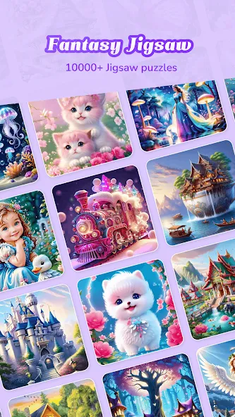 Взлом Fantasy Jigsaw — HD Puzzle (Фэнтези Пазл)  [МОД Много денег] — полная версия apk на Андроид screen 1