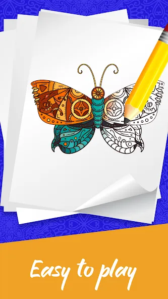 Скачать взломанную Mandala Coloring Book Game (Мандала Книга раскрасок  Игра)  [МОД Много денег] — последняя версия apk на Андроид screen 2