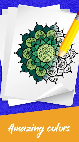 Скачать взломанную Mandala Coloring Book Game (Мандала Книга раскрасок  Игра)  [МОД Много денег] — последняя версия apk на Андроид screen 3