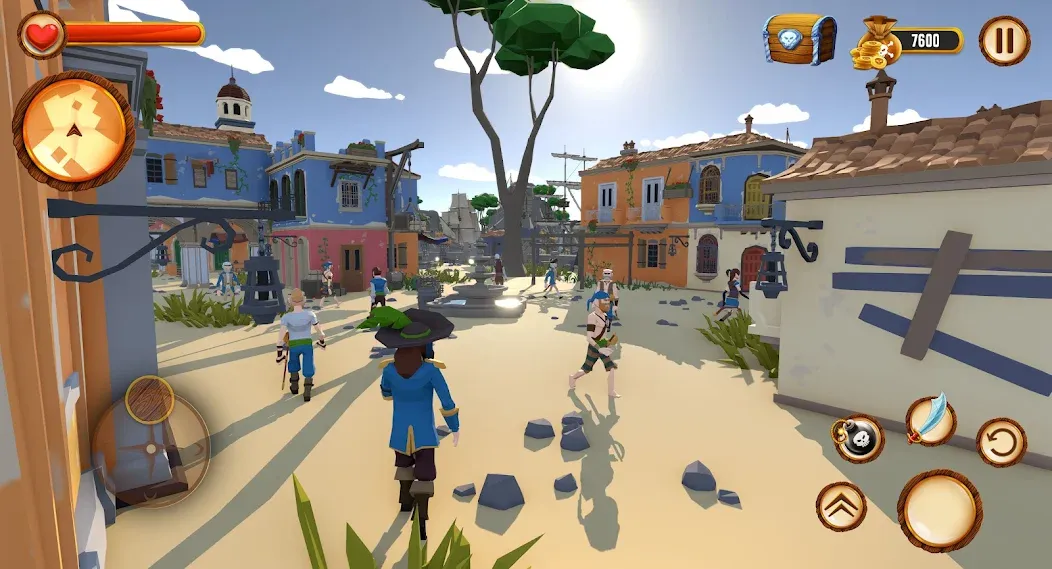 Взломанная Pirate Polygon Caribbean Sea (Пиратская Полигон Карибское море)  [МОД Mega Pack] — последняя версия apk на Андроид screen 5