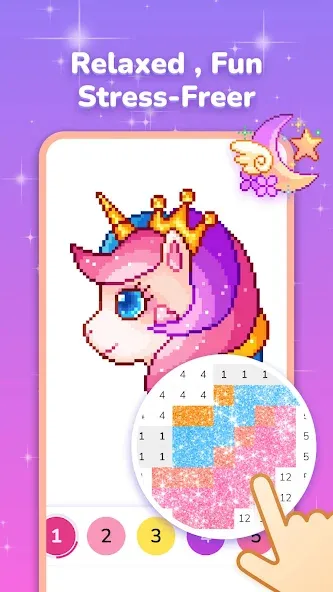 Скачать взломанную Pixel Coloring-Color by number  [МОД Unlocked] — последняя версия apk на Андроид screen 3