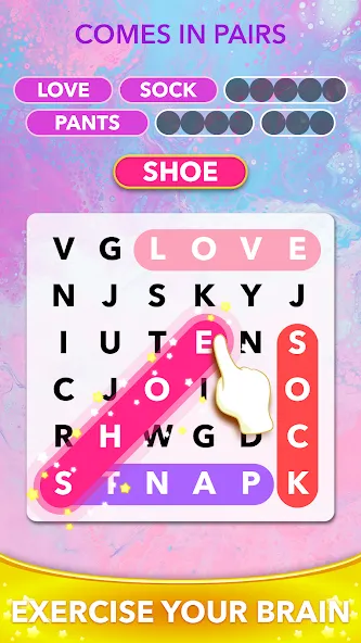 Взлом Word Heaps Search — Word Games (Ворд Хипс Срч)  [МОД Бесконечные монеты] — стабильная версия apk на Андроид screen 4