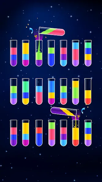 Скачать взломанную Water Sort Puzzle — Color Game (Уотер Сорт Пазл)  [МОД Menu] — полная версия apk на Андроид screen 3