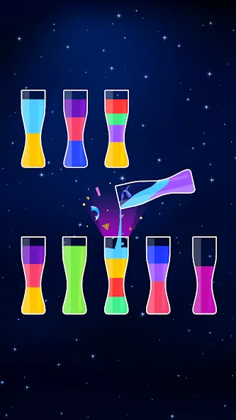 Скачать взломанную Water Sort Puzzle — Color Game (Уотер Сорт Пазл)  [МОД Menu] — полная версия apk на Андроид screen 4