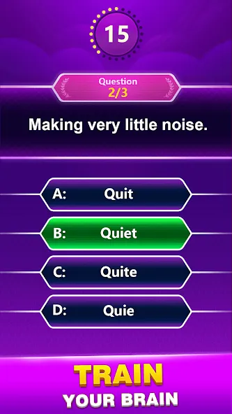 Взломанная Spelling Quiz — Word Trivia (Спеллинг Квиз)  [МОД Бесконечные монеты] — последняя версия apk на Андроид screen 2