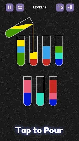 Взлом Water Sort Puzzle — Sort Color  [МОД Menu] — полная версия apk на Андроид screen 1
