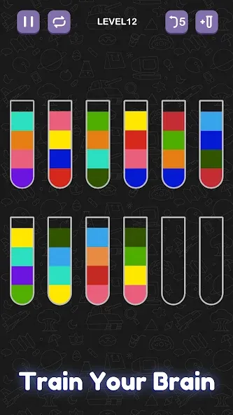 Взлом Water Sort Puzzle — Sort Color  [МОД Menu] — полная версия apk на Андроид screen 4