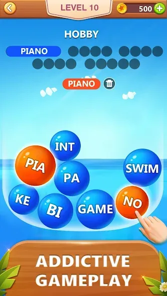 Взломанная Word Bubble Puzzle — Word Game  [МОД Mega Pack] — стабильная версия apk на Андроид screen 2